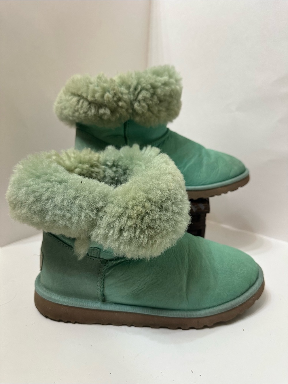 UGG Bailey Button II Winter Snow Boot Teal Woman’s Size 6 5991Y